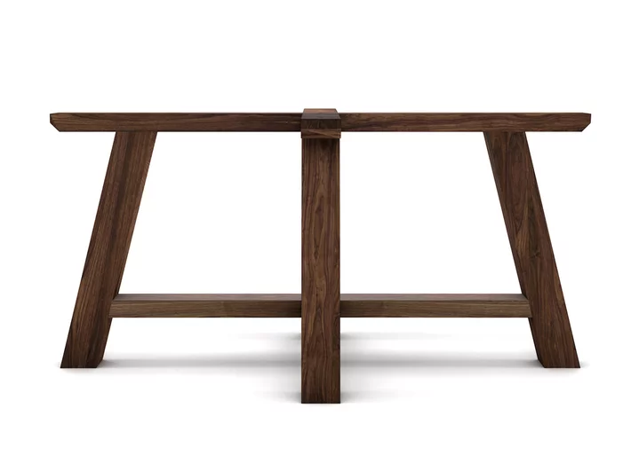 Tischuntergestell Nussbaum massiv nach Maß im Landhausstil gefertigt