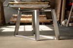 Edelstahl Tischgestell in Kufenform nach deinen Maßen gefertigt LH324