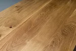 Eiche Esstischplatte aus Massivholz mit Astanteil aufgedoppelt