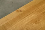 Massiver Esstisch aus Eiche mit Ansteckplatte - Massivholz mit leichtem Astanteil
