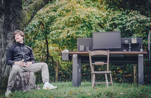 Modulare Akustik Schreibtisch Rückwand 