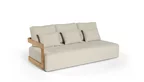 3-Sitzer mit Armlehne der Gartenlounge EDV5136 aus Teakholz