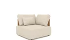 Eckmodul der Gartenlounge EDV5136 aus Teakholz mit Outdoor Polstern
