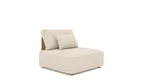 Einzelelement der modularen Gartenlounge EDV5136 aus Teakholz