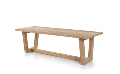 Gartentisch aus Holz Teak rustikal KLM677