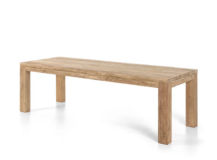 Massivholz Gartentisch aus Teak im klassischen Design