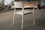 Aluminium Stuhl für den Außenbereich mit Textilen