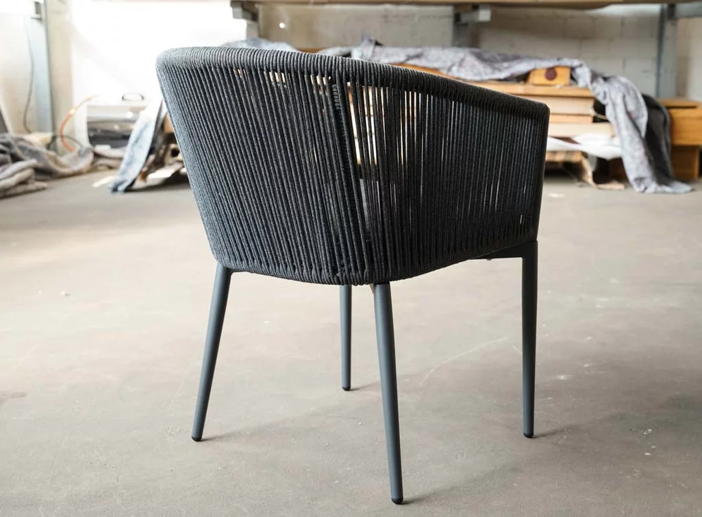 Gartenstuhl Alu mit einem Olefinbezug