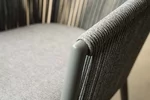 Detailansicht Outdoor Stuhl aus Olefin und Aluminium gefertigt