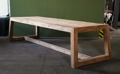 Gartentisch aus Holz Teak massiv