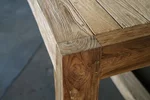 Holztisch Garten aus Teak  - Detailansicht Gestell und Platte