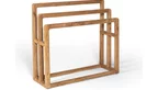 Handtuchhalter aus recyceltem Teakholz in moderner Optik