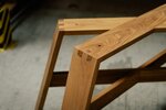 Tischuntergestell Holz Eiche massiv nach Maß gefertigt BAW17V