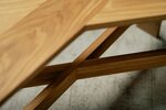 Eichenholz Tischuntergestell Mittelstrebe mit Schlitz-/ Zapfenverbindung