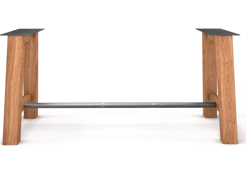 Tischuntergestell aus Metall und Holz massiv nach deinem Maß gefertigt Tischuntergestell aus Metall und Holz massiv nach deinem Maß gefertigt