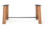 Tischuntergestell aus Metall und Holz massiv nach deinem Maß gefertigt