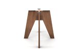 Tischuntergestell Holz massiv nach Maß als selbsttragendes Mittelgestell