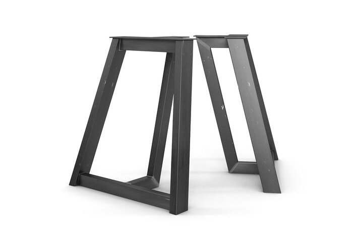 Metall Tischuntergestell nach Maß 2er Set in verschiedenen Oberflächen erhältlich