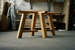 Massivholz Tischgestell auf Maß im trendigen Landhausstil gefertigt