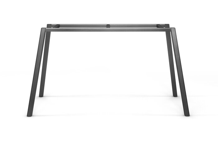 Tischgestell filigran Stahl auf Maß aus Vierkantrohr gefertigt