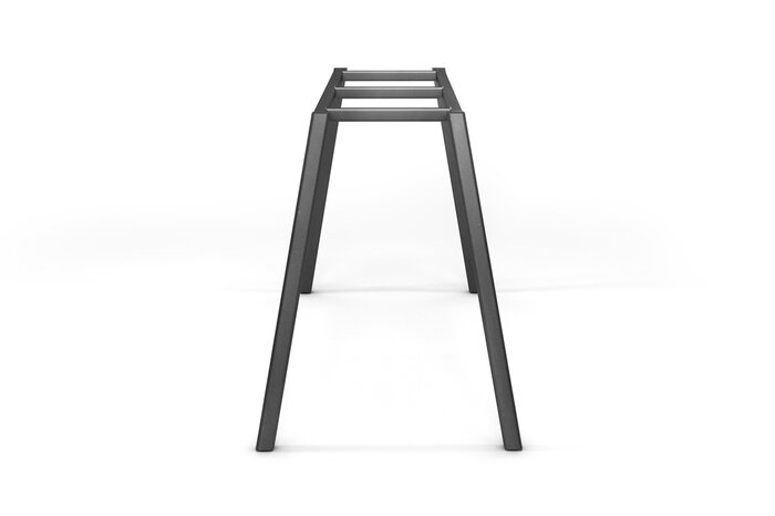 Tischuntergestell filigran nach Maß in Stahl mit verschiedenen Oberflächen zur Auswahl