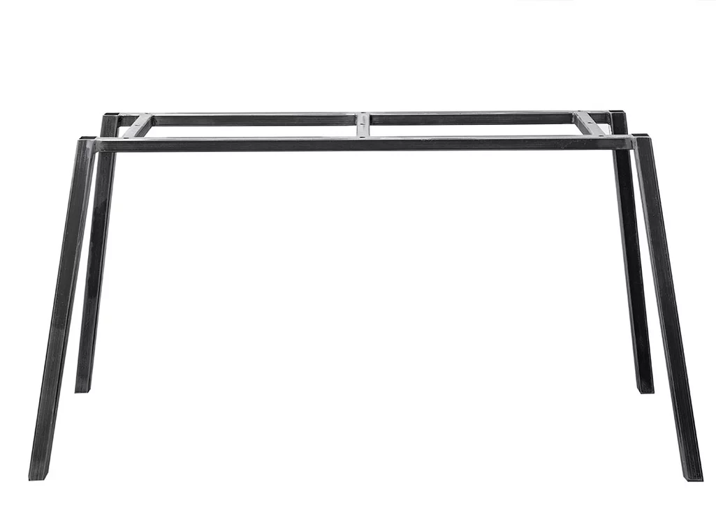 Stahl Tischgestell filigran Ansicht Seite