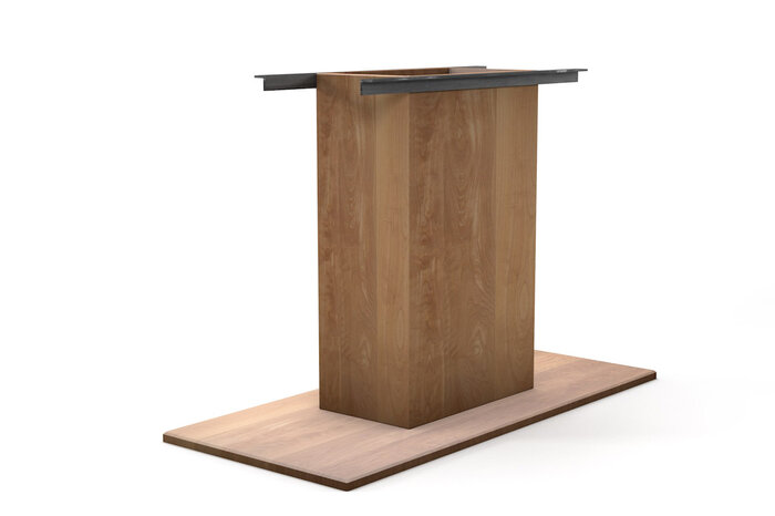 Tisch Mittelgestell Buche nach Maß aus Massivholz gefertigt
