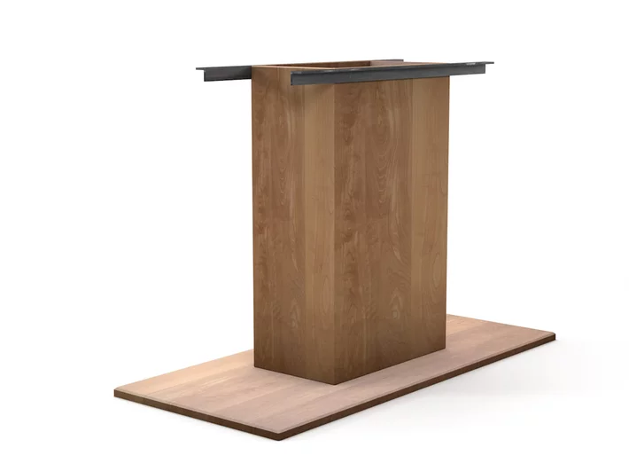 Tisch Mittelgestell Buche nach Maß aus Massivholz gefertigt