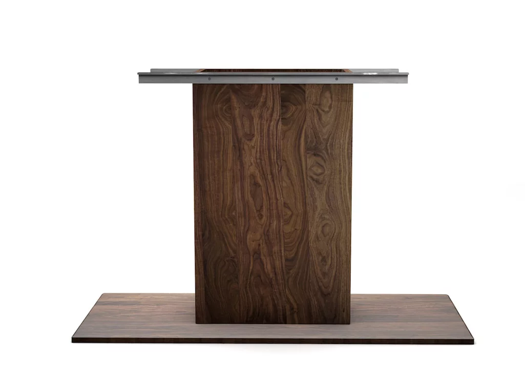 Klassischer Mittelfuß aus Nussbaum gefertigt nach deinem Maß