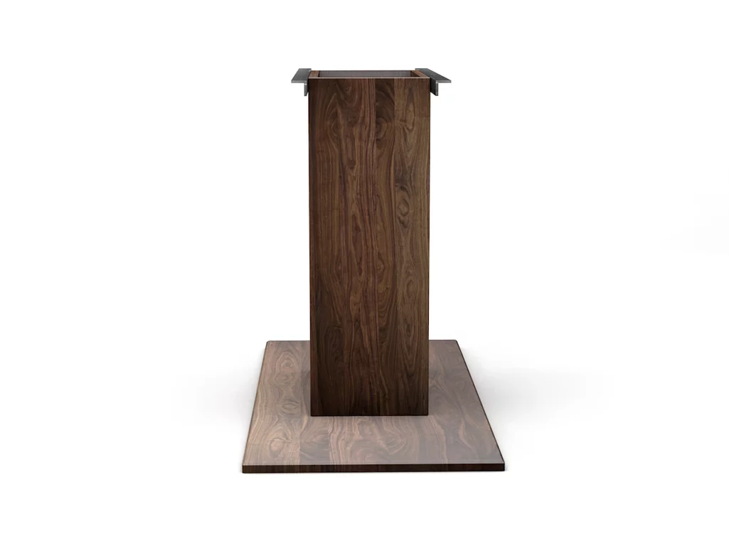 Untergestell gefertigt aus massivem Nussbaum auf Maß produziert