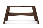 Design Tischuntergestell aus Massivholz nach deinem Maß aus Nussbaum gefertigt