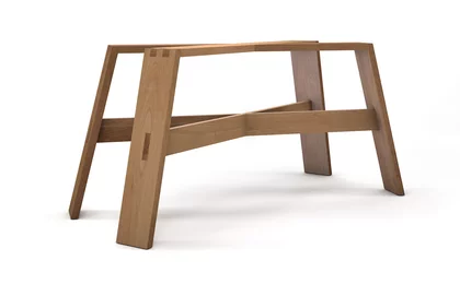 Buche Tischgestell massiv auf Maß gefertigt im klassischen Design Buche Tischgestell massiv auf Maß gefertigt im klassischen Design