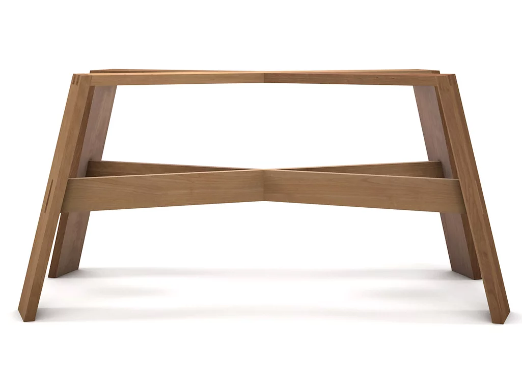 Extravagantes Buche Tischgestell traditionell gefertigt aus Massivholz