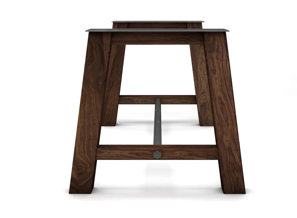 Massives Untergestell aus Nussbaum nach deinem Maß gefertigt