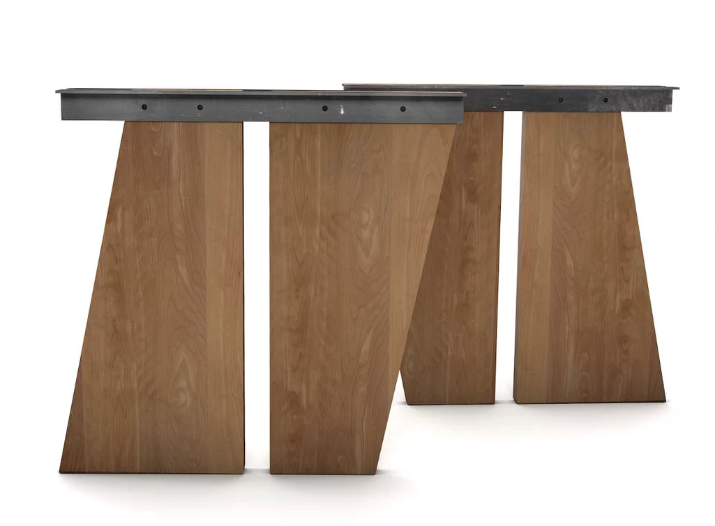 Modernes Tischuntergestell Buche aus Massivholz nach deinem Maß gefertigt