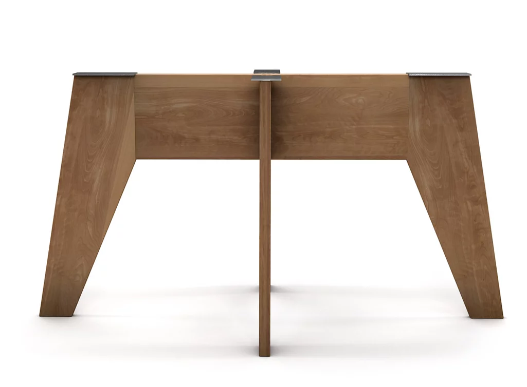 Massivholz Tischgestell Buche nach Maß selbsttragend gefertigt