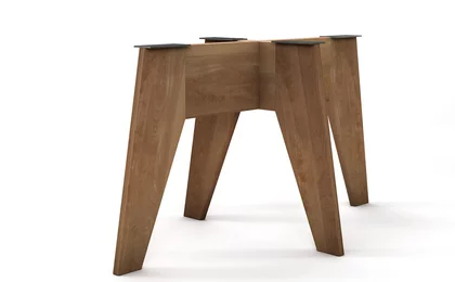 Selbsttragendes Untergestell aus Buche nach Maß aus Massivholz Selbsttragendes Untergestell aus Buche nach Maß aus Massivholz