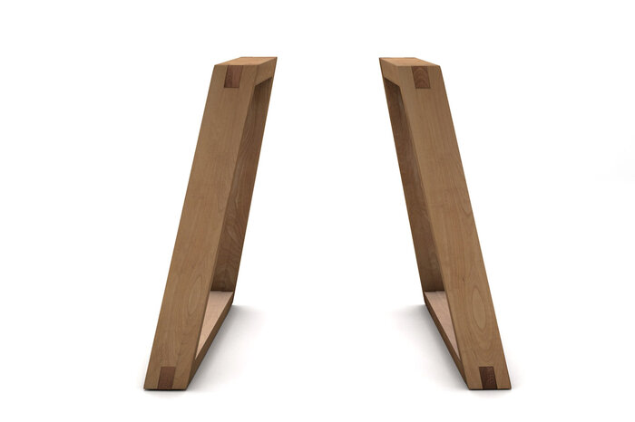 Holzkufen Tischgestell aus Buche auf Maß in vollmassiver Ausführung gefertigt
