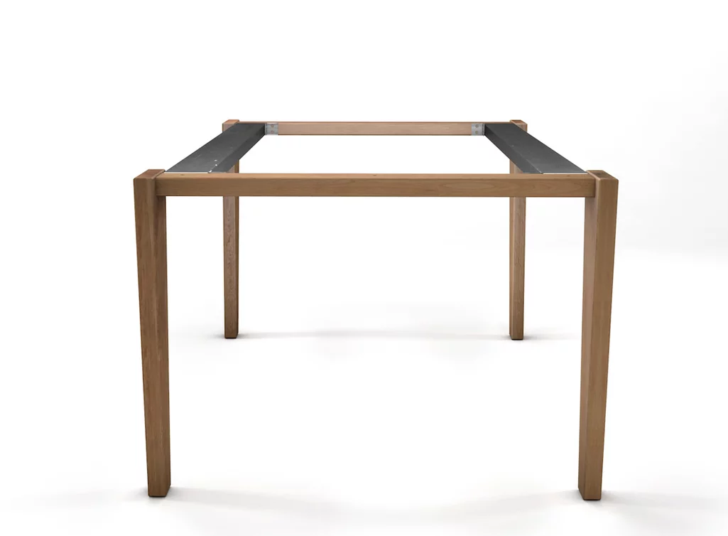 Untergestell in Maßanfertigung aus Buche und Stahl nach deinem Maß vollmassiv gefertigt