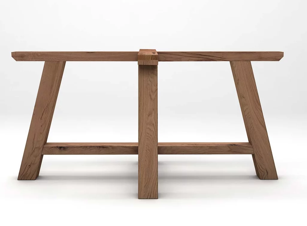 Massivholz Tischgestell alte Eiche Landhausstil Massivholz Tischgestell alte Eiche Landhausstil