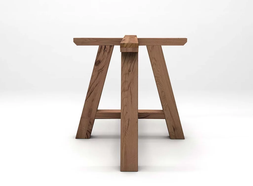 Eiche Altholz Tischuntergestell auf Maß Eiche Altholz Tischuntergestell auf Maß