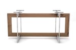 Tischuntergestell in Rahmenbauweise aus Balkeneiche und Metall