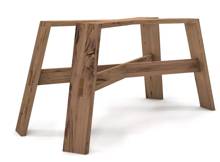 Massivholz Tischuntergestell alte Eiche auf Maß
