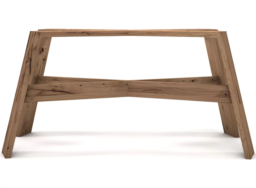 Tischgestell modern aus Balkeneiche