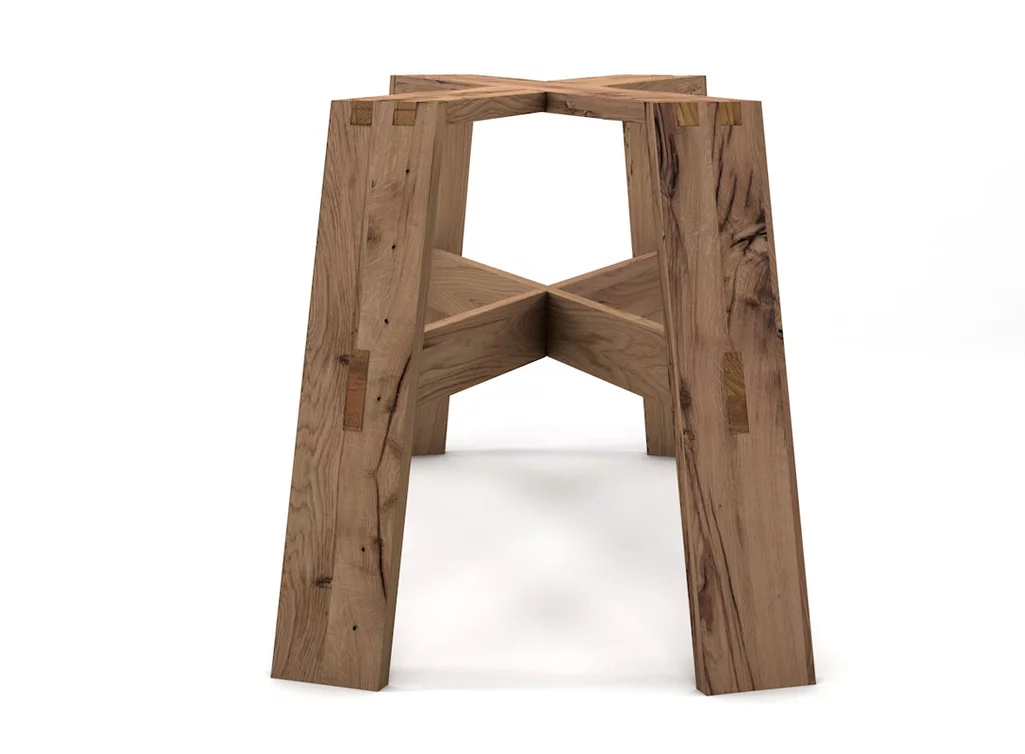 Tisch Untergestell massiv alte Eiche