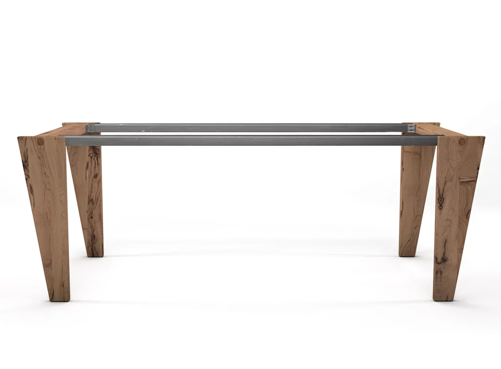 Massivholz Untergestell natürlich nach Maß gefertigt