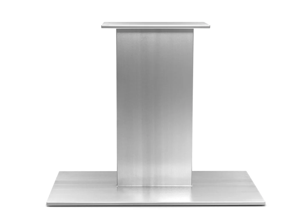 So ein Schliffbild gibt es nur bei diesem Tischgestell aus Edelstahl So ein Schliffbild gibt es nur bei diesem Tischgestell aus Edelstahl