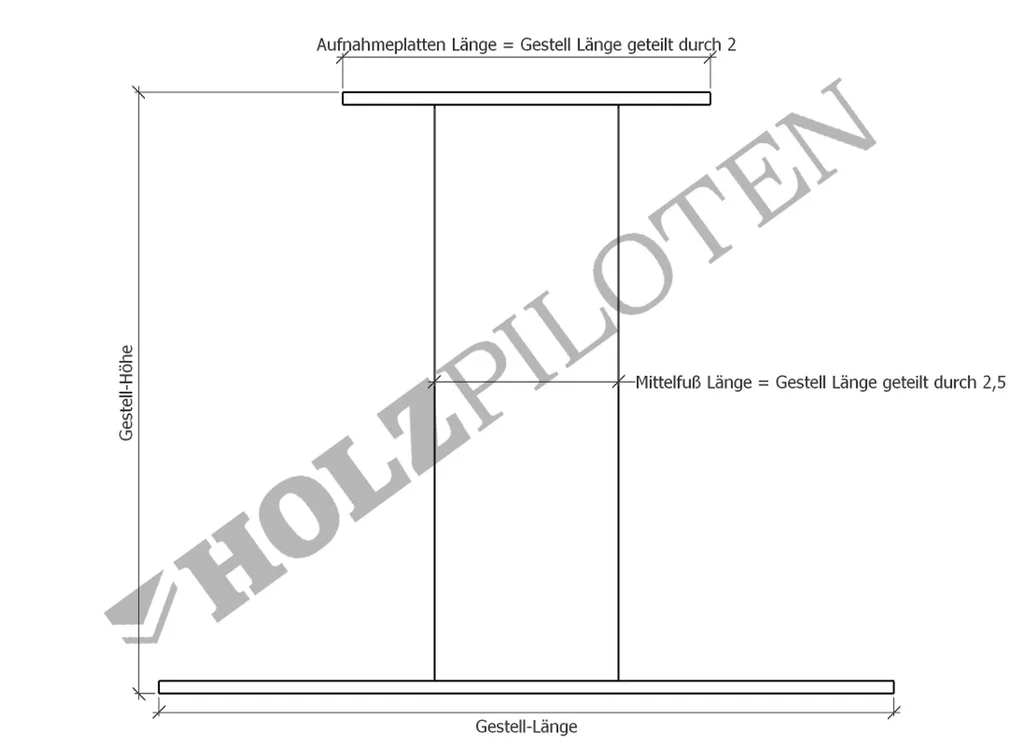 UAL47 Tischgestell Stahl Skizze UAL47 Tischgestell Stahl Skizze