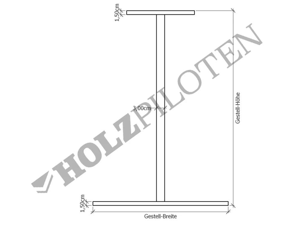 UAL47 Tischgestell Stahl Skizze UAL47 Tischgestell Stahl Skizze