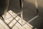 Edelstahl Tischuntergestell im minimalistischem Design